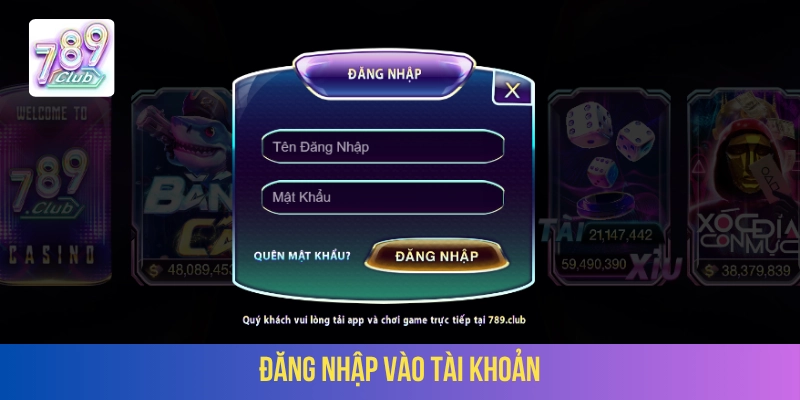 Yêu cầu đăng nhập vào tài khoản cược